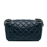 Chanel CC Quilted Perforated Lambskin Single Flap