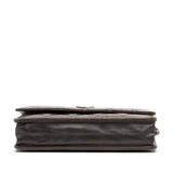 Chanel CC Quilted Shiny Crumpled Calfskin Wallet on Chain