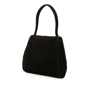Chanel CC Quilted Velvet Flap