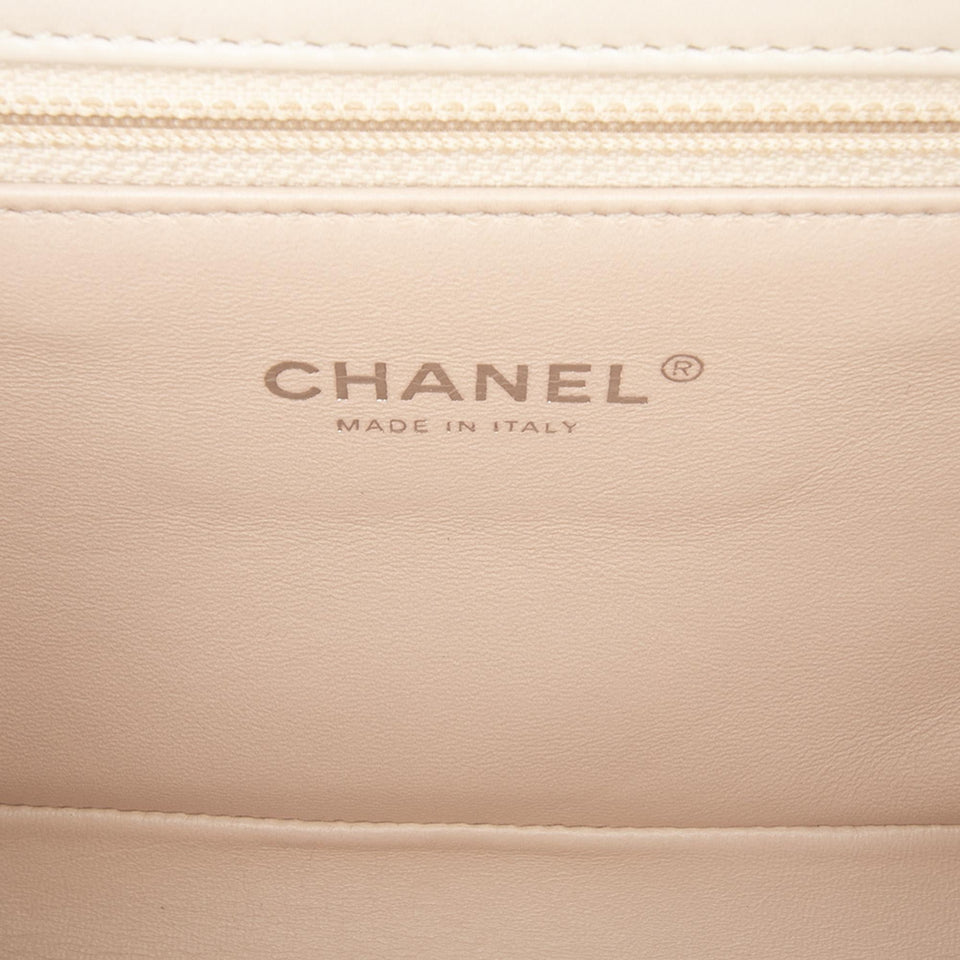Chanel CC Stitched Calfskin Chain Flap