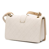 Chanel CC Stitched Calfskin Chain Flap