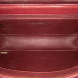 Chanel CC Stitched Calfskin Chain Flap