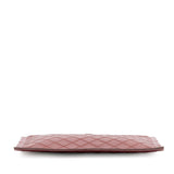 Chanel CC Stitched Lambskin Clutch