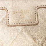 Chanel CC Stitched Lambskin Clutch