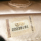 Chanel CC Stitched Lambskin Clutch