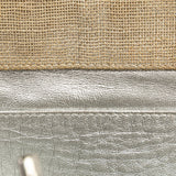 Chanel CC Stitched Linen Chain Tote