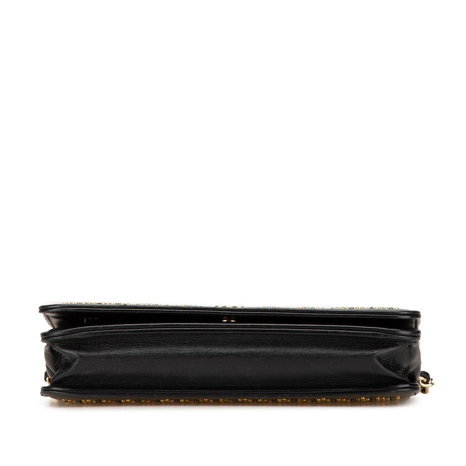 Chanel CC Studded Lambskin Wallet on Chain