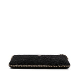 Chanel CC Tweed Chain Around Tablet Holder Crossbody