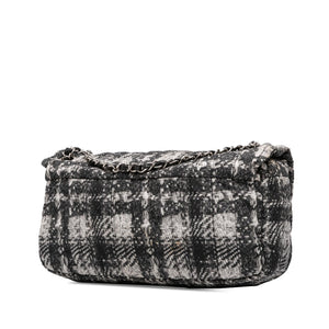 Chanel CC Tweed Print Nylon Single Flap