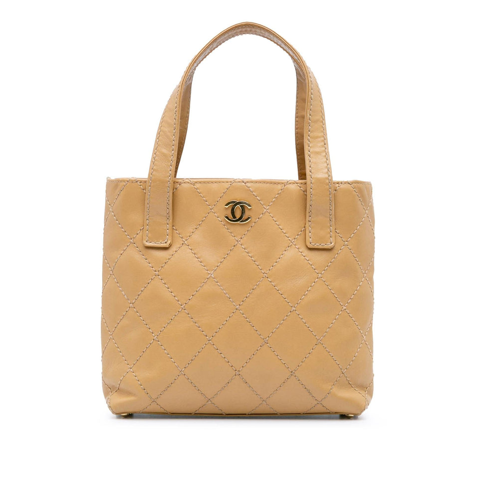 Chanel CC Wild Stitch Calfskin Handbag