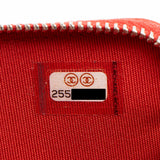 Chanel Calfskin CC Box Double Zip Clutch with Chain