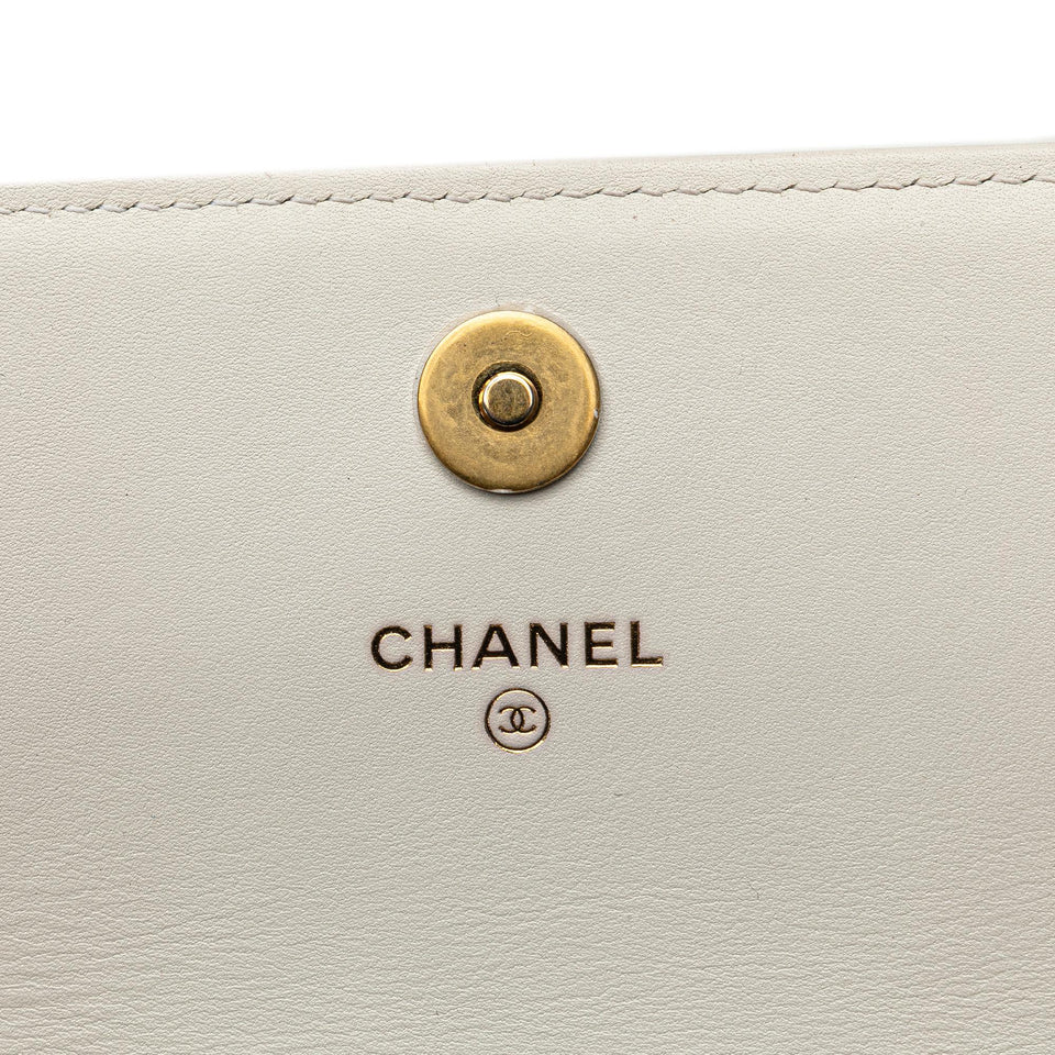 Chanel Calfskin Enchained Flap Wallet on Chain