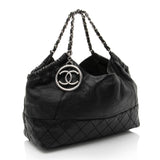 Chanel Calfskin Petit Cocos Cabas Shopper Tote