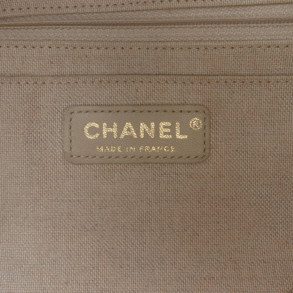 Chanel Canvas Floral Shopping Tote