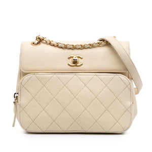 Chanel Caviar Business Affinity Messenger Flap