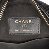 Chanel Caviar CC Filigree Round Clutch with Chain