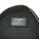 Chanel Caviar CC Filigree Round Clutch with Chain