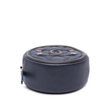 Chanel Caviar CC Filigree Round Crossbody Bag