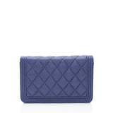 Chanel Caviar Leather Boy Wallet on Chain