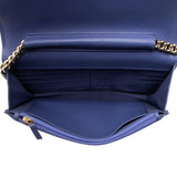 Chanel Caviar Leather Boy Wallet on Chain
