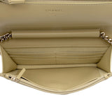 Chanel Caviar Leather Boy Wallet on Chain