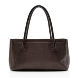 Chanel Metallic Leather Cerf Classic Executive Small Tote (SHF-15194)