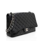 Chanel Caviar Leather Classic Maxi Single Flap Bag