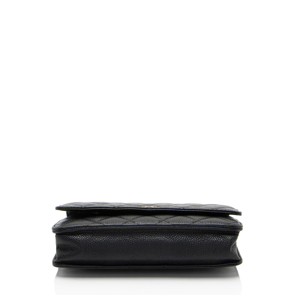 Chanel Caviar Leather Classic Wallet on Chain - FINAL SALE
