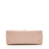 Chanel Caviar Leather Coco Top Handle Small Flap Bag