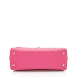 Chanel Caviar Leather Coco Top Handle Small Flap Bag