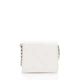 Chanel Caviar Leather Enamel Coco Clutch on Chain