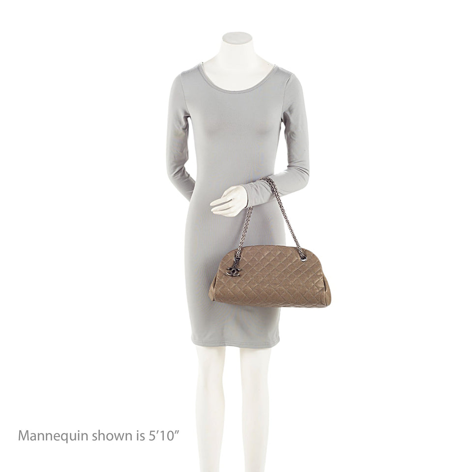 Chanel Caviar Leather Just Mademoiselle Bowler Bag