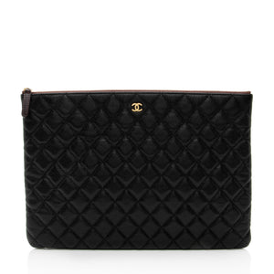 Chanel Caviar Leather Large O-Case
