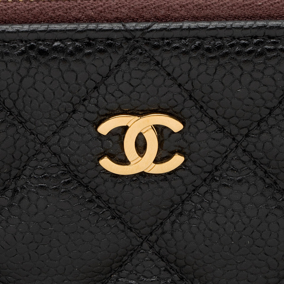 Chanel Caviar Leather Large O-Case