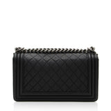 Chanel Caviar Leather Old Medium Boy Bag