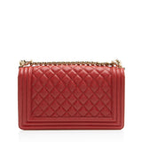 Chanel Caviar Leather Old Medium Boy Bag