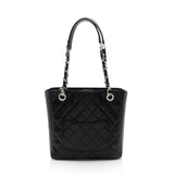 Chanel Caviar Leather Petite Shopping Tote
