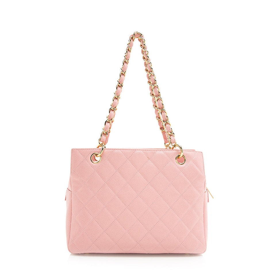 Chanel Caviar Leather Petite Timeless Tote (SHF-20301)