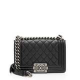 Chanel Caviar Leather Small Boy Bag