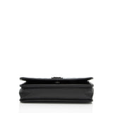 Chanel Caviar Leather So Black Boy Wallet on Chain
