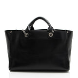 Chanel Caviar Leather Studded Deauville Large Tote