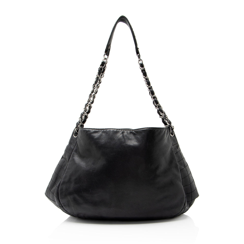 Chanel Caviar Leather Timeless CC Shoulder Bag