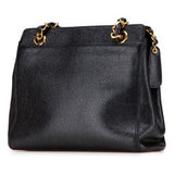 Chanel Caviar Logo Chain Tote