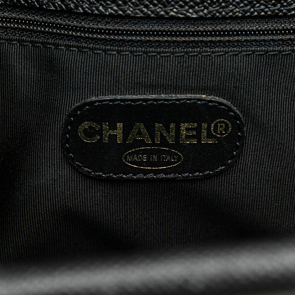 Chanel Caviar Tortoise Top Handle Tote