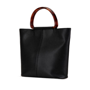 Chanel Caviar Tortoise Top Handle Tote