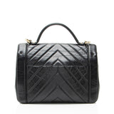 Chanel Chevron Calfskin Timeless Flap Top Handle