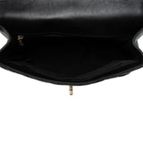 Chanel Chevron Calfskin Timeless Flap Top Handle
