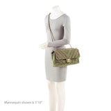 Chanel Chevron Canvas Patchwork Cuba CC Maxi Flap Bag