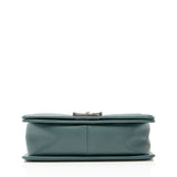 Chanel Chevron Caviar Leather Old Medium Boy Bag