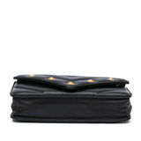 Chanel Chevron Lambskin Button Wallet On Chain